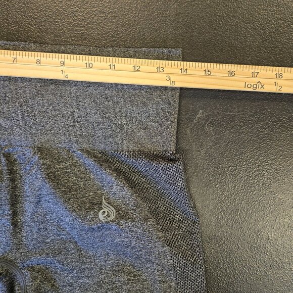 Ryderwear High-Waisted Seamless Staples Compression Shorts M Dark Grey - Picture 4 of 6